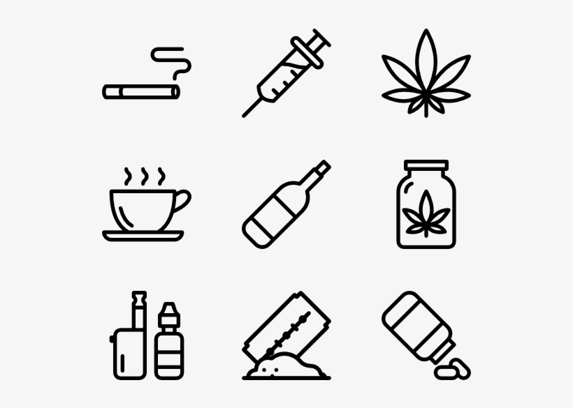 Addiction & Drugs - Fitness Icon Transparent Background, transparent png download