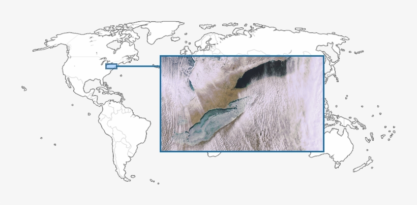 Lake Effect Snow Event During Gcpex Field Campaign - Map, transparent png download