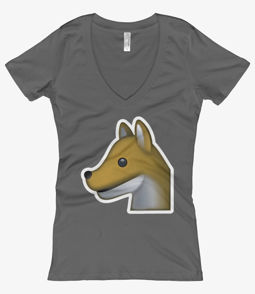 Women's Emoji V Neck - Shirt, transparent png download