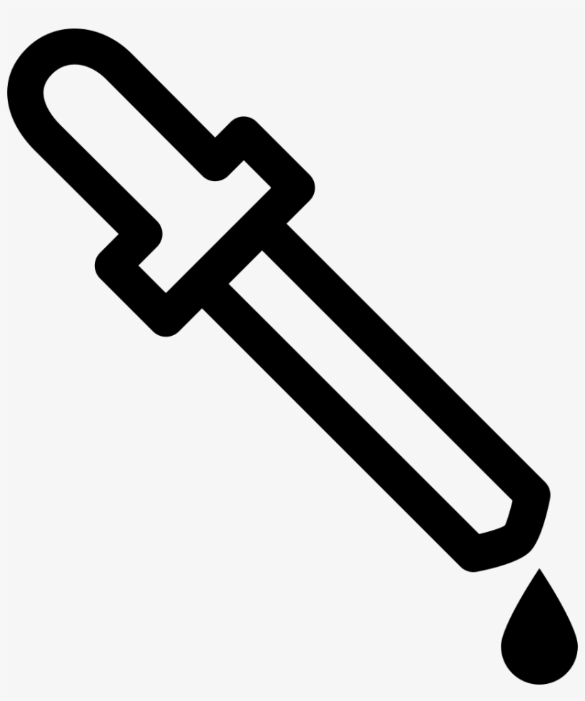 Dropper For Liquid Drugs Dosage In Drops Comments - Gotero De Laboratorio Para Dibujar, transparent png download