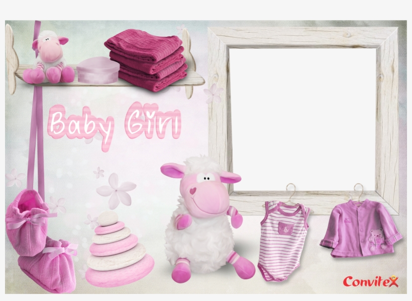 Baby Girl Border Png Download - Baby Girl Frames Png, transparent png download