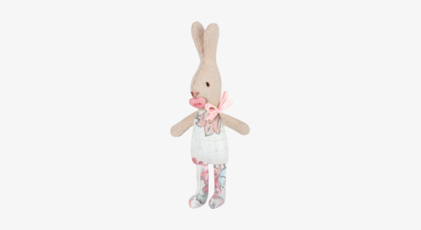 My Rabbit Baby Girl - Maileg My Rabbit With Flower Body, 4.5 Inches, transparent png download