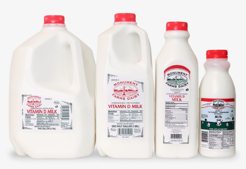 A Pint, Quart, Half Gallon, And Gallon Jug Of Monument - Quart Or Half Gallon, transparent png download