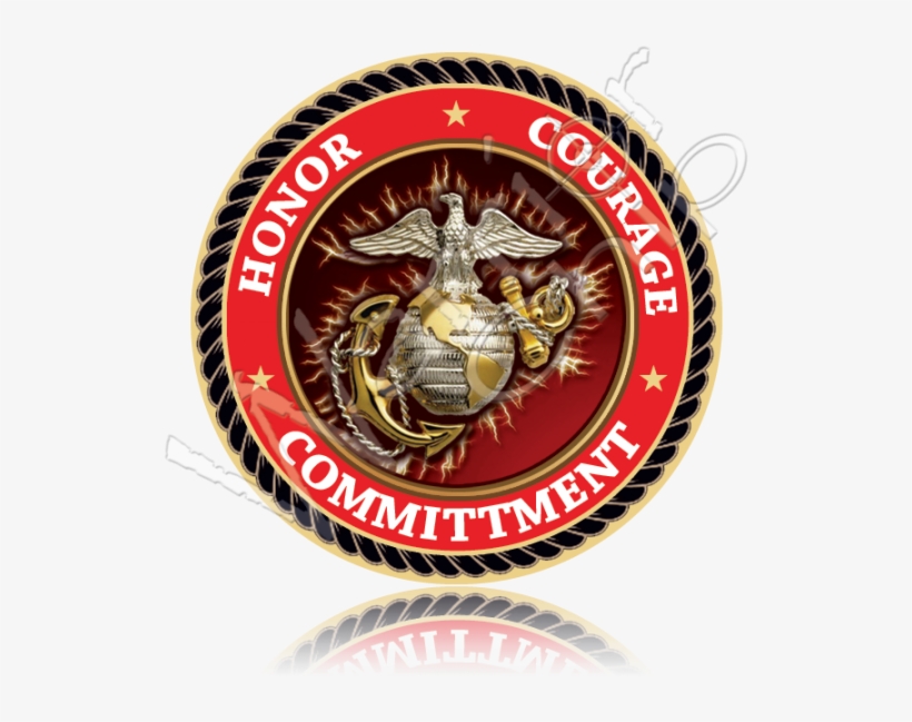 Ceramic Military Challenge Coins Usmc Poker Chips - Usmc 2 Iphone 4.png Journal, transparent png download