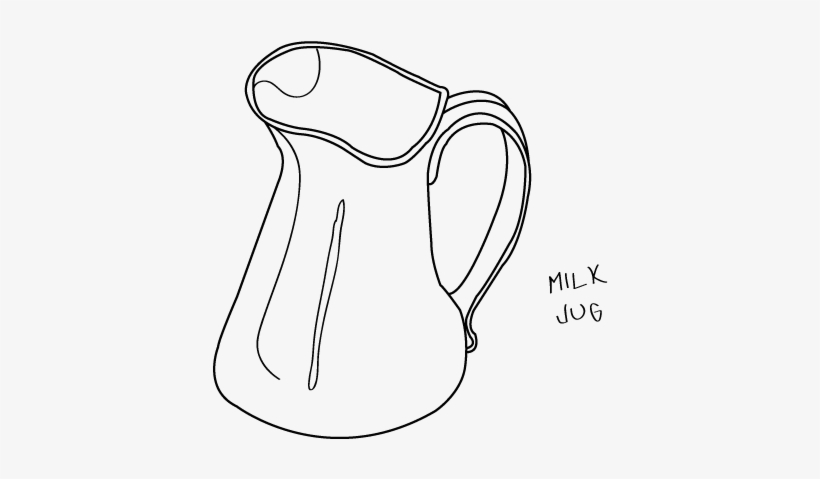 Milk Jug - Jug Image For Drawing, transparent png download