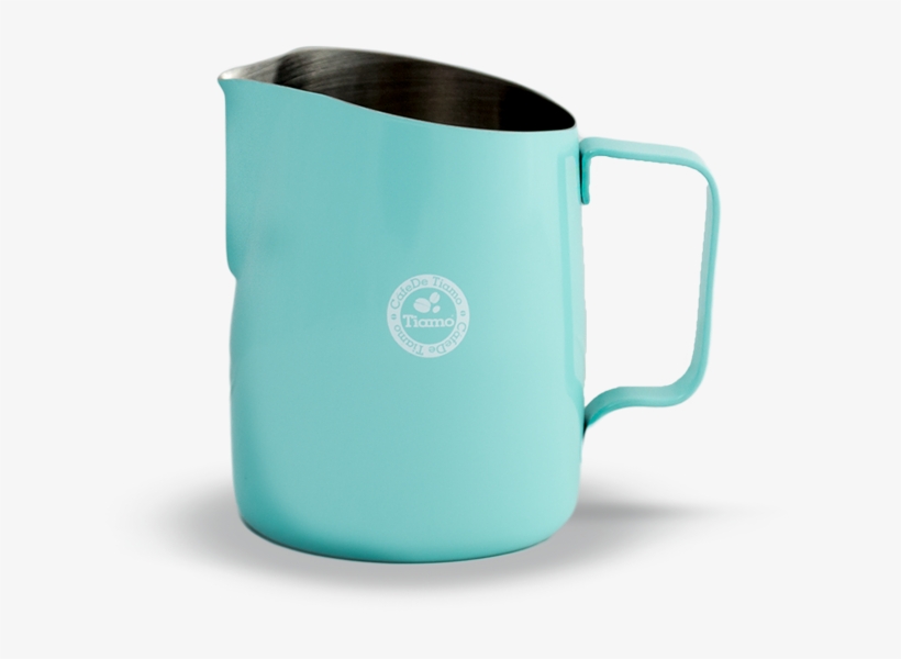 The Tiamo Tapered Stainless Steel Coloured Milk Jug - Milk, transparent png download