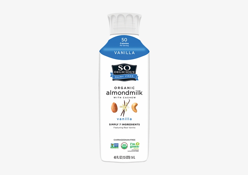 Features Subtle Sweet Notes Of Real Vanilla - So Delicious Vanilla Almond Milk, transparent png download