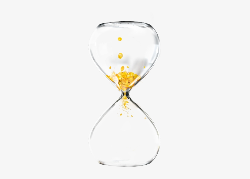 Mq Hourglass Money Glass Yellow - Hourglass, transparent png download