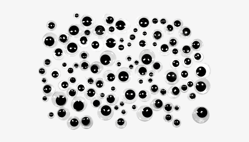 Wackelaugen Mix Schwarz - Plastic, transparent png download