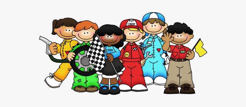 People Clipart Teacherspayteachers First Grade Morning - Race Car Pit Crew Clipart, transparent png download