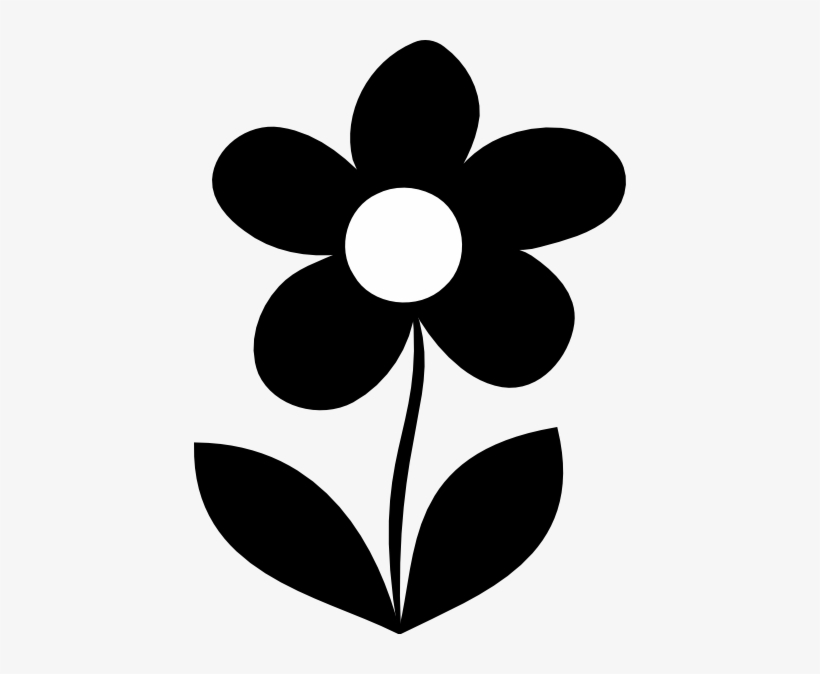 Clip Art Vector Online Royalty Free Public - Flower Silhouette Clipart, transparent png download
