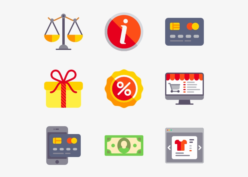 Supermarket Icons Free Ecommerce Compilation - Supermarket Icons Png, transparent png download