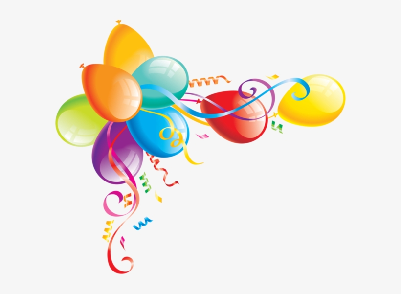 Bordures,tubes Coins,corners - Balloons Clip Art Png, transparent png download