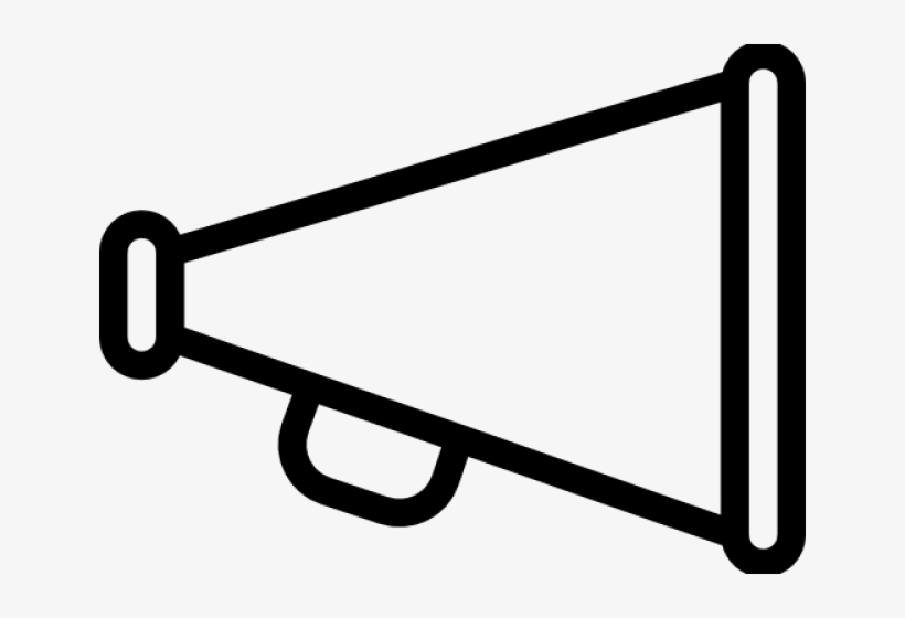 Clipart Freeuse Cheerleading Megaphones X Carwad Net - Megaphone Icon Black And White, transparent png download