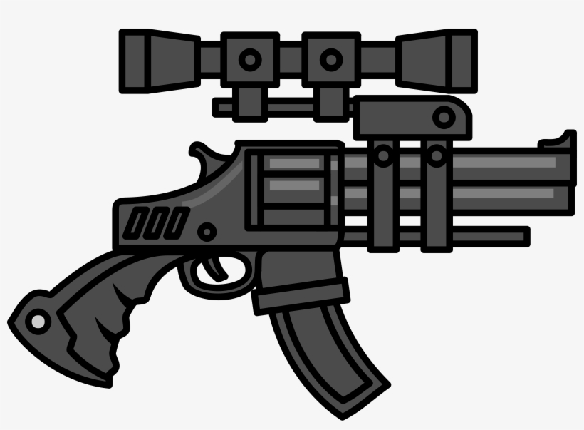 Gun Png Vector - Big Gun Clipart, transparent png download