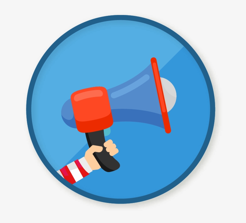 Megaphone Clipart Police - Circle, transparent png download