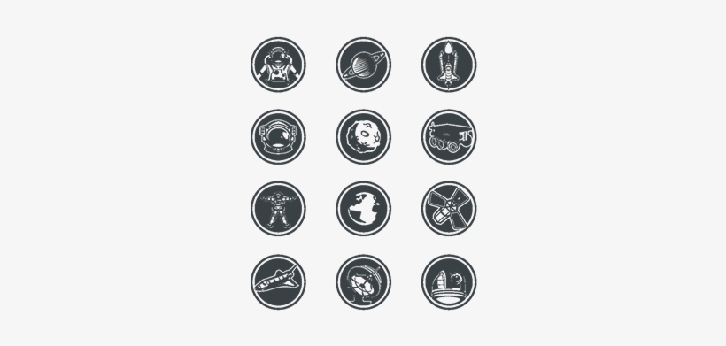 Set Of Vector Round Badges Space - Tablero Twister Para Imprimir, transparent png download