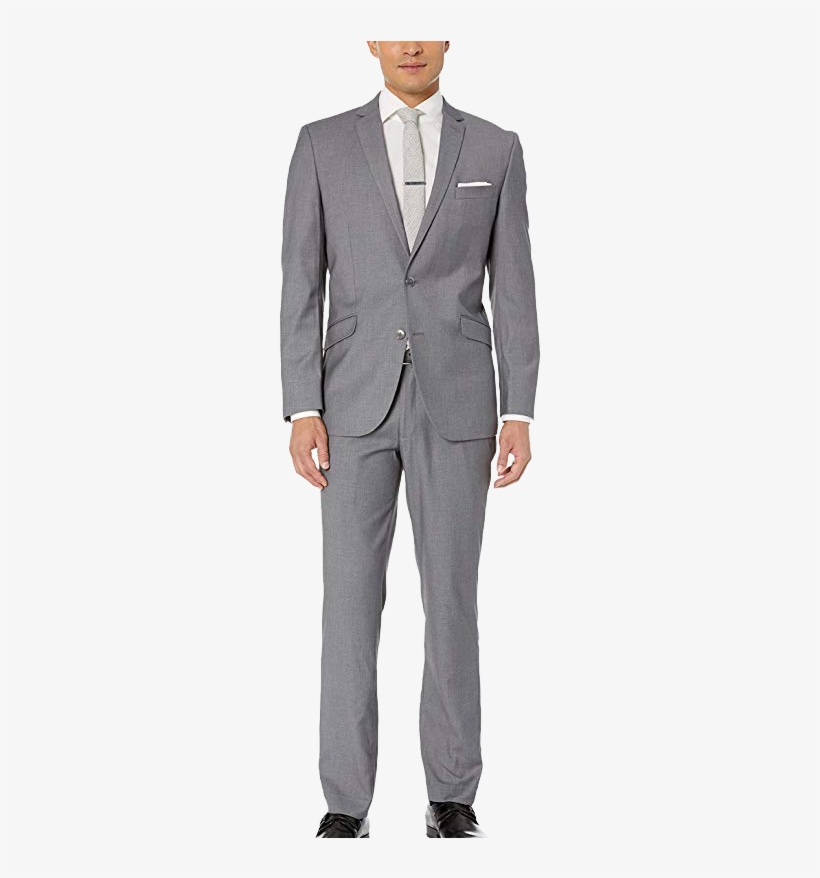 Slim Fit Medium Grey Suit By Kenneth Cole - Suit, transparent png download