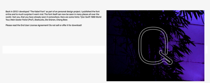 The Kabel Font With Neon Tubes - Darkness, transparent png download