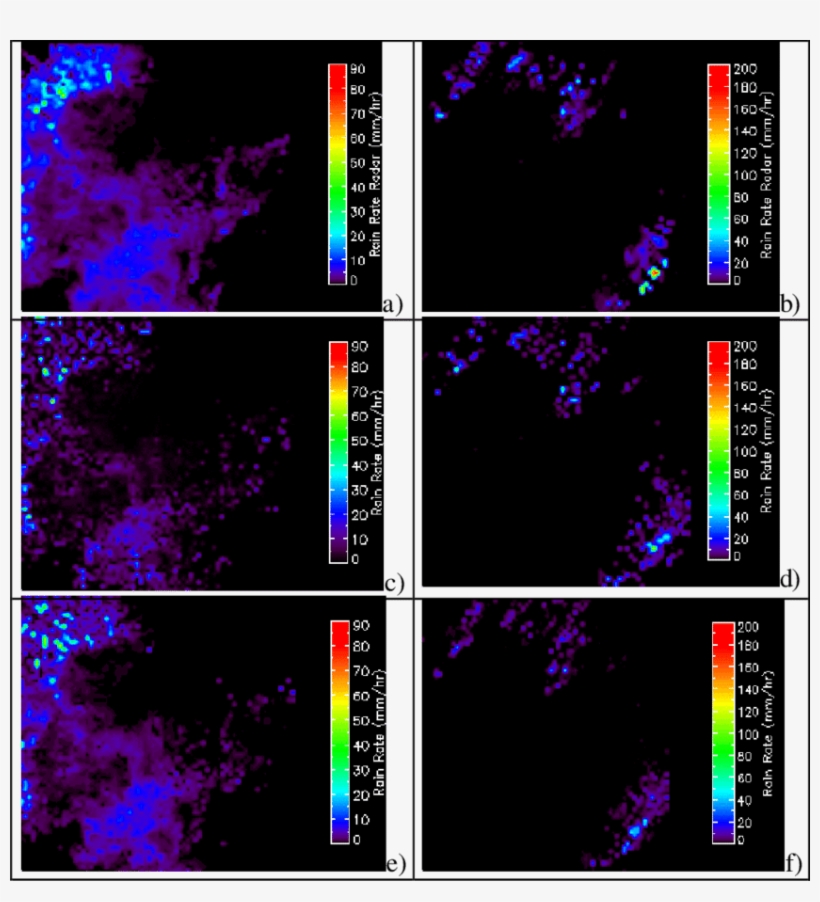 Rain Fields For The Two Events Observed By The Gpm-500 - Graphic Design, transparent png download