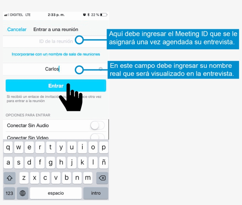 Captura Iphone Mano 4 - Login Error Message Ios, transparent png download