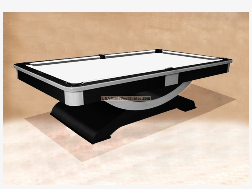 Millenium Contemporary Pool Table Contemporary Pool - White Black Billiard Table, transparent png download