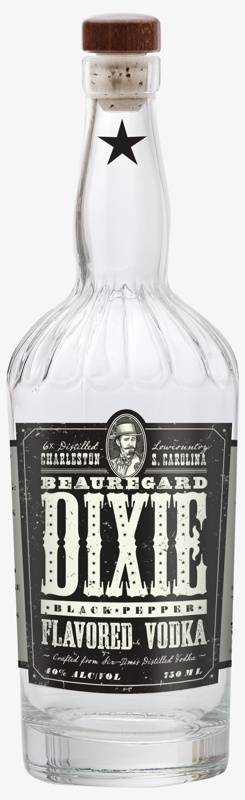General Beauregard Dixie Vodka Dixie Southern Vodka - Dixie Black Pepper Vodka, transparent png download