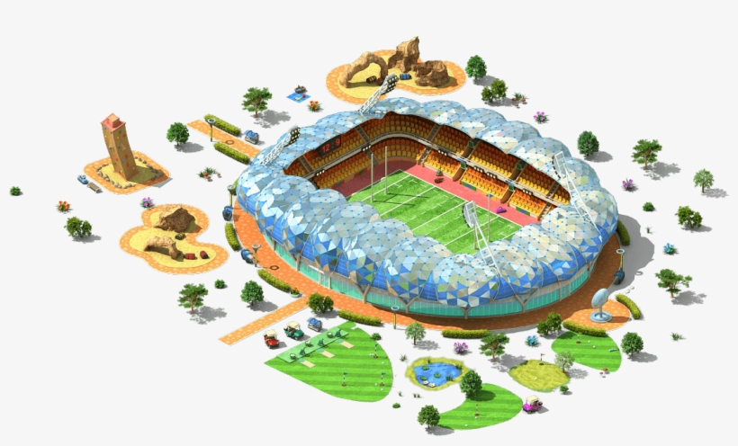 Rugby Stadium - Stadium, transparent png download
