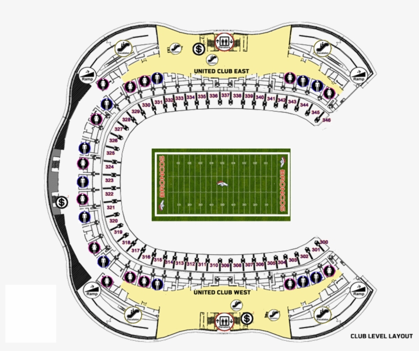 Club Level - Club Level Broncos, transparent png download