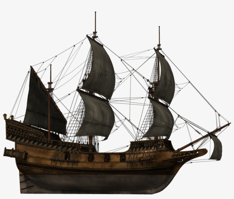 15 Barcos Png - Full Rigged Pinnace, transparent png download