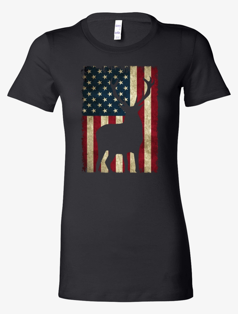 Usa Deer Silhouette - Deadpool Black Panther Shirt, transparent png download