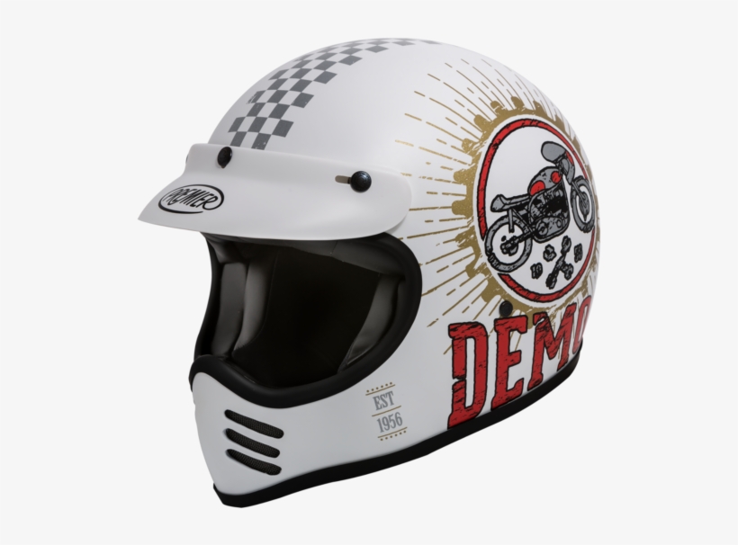 Full-face Helmet Vintage Premier Mx Speed Demon Sd8 - Motorcycle Helmet, transparent png download