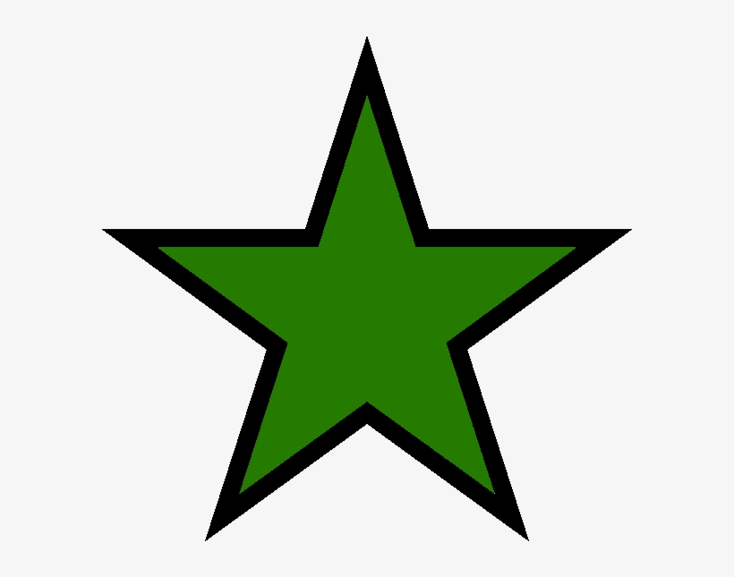 Green Star Images - Morocco Flag Star Png, transparent png download