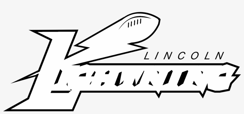 Lincoln Lightning Logo Black And White - Calligraphy, transparent png download