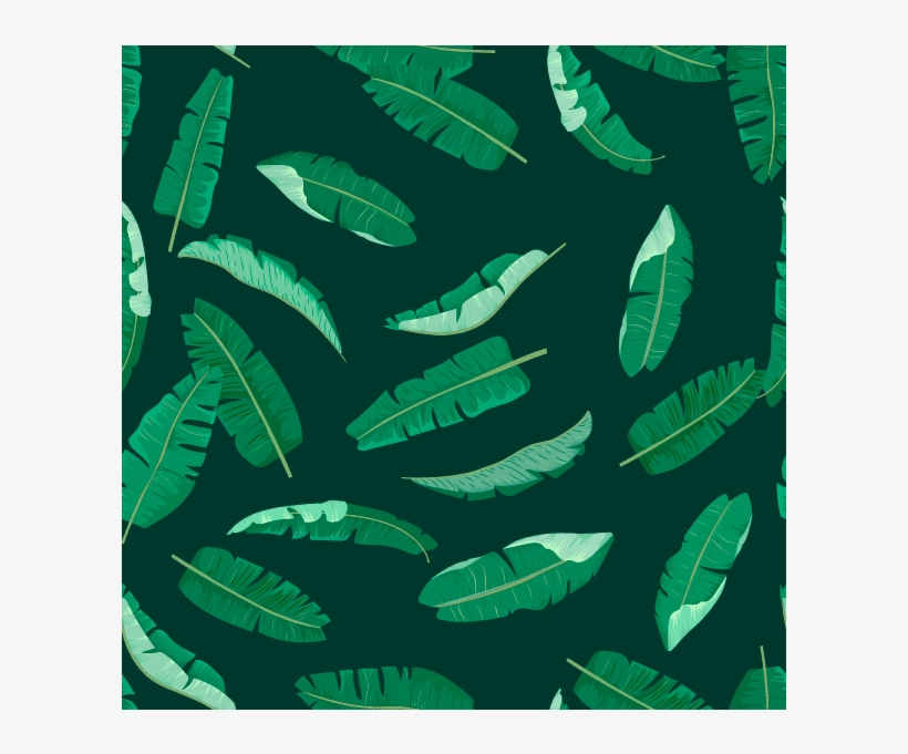 Banana Pattern Fruits Ornament Textile Graphic Fabric - Fern, transparent png download