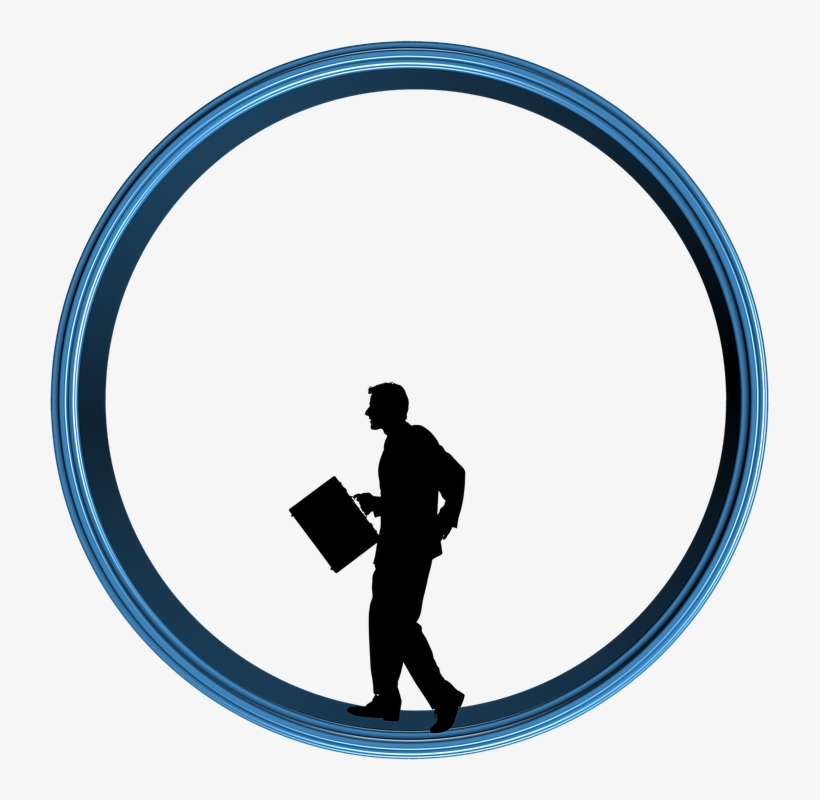 Ring, District, Human, Silhouette, Businessman, Run - Plazos De Un Protesto De Un Pagare, transparent png download
