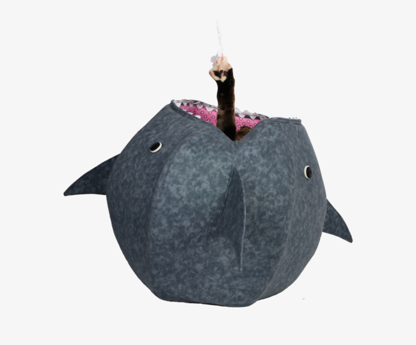 Jack Jumping Out Of Shark Cat Ball Cat Bed - Stuffed Toy, transparent png download