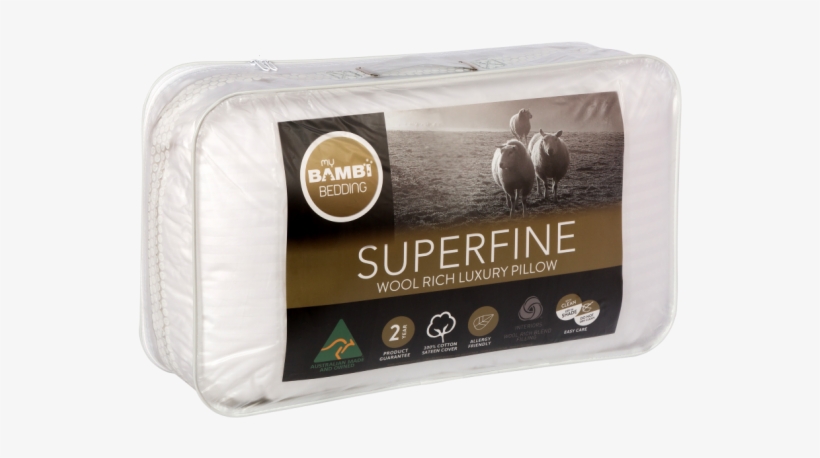 Bambi Superfine Wool Rich Pillow - Mattress, transparent png download