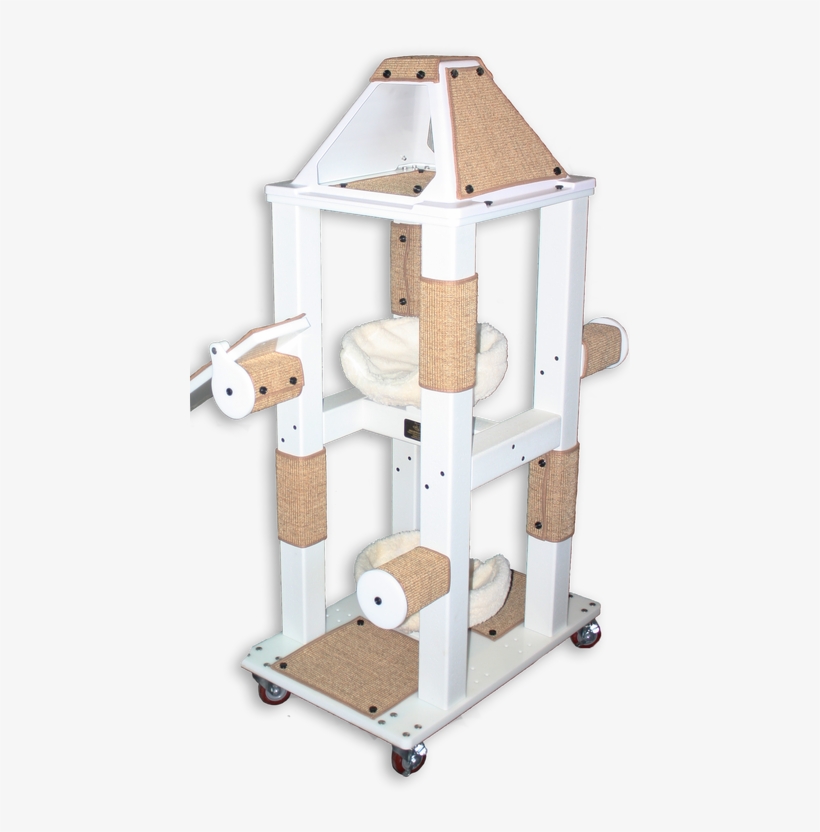 Includes A Pyramid, Two Beds, And Four Jumping Posts - Wood, transparent png download