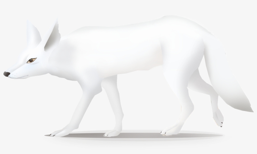 Hand Painted Animal Little White Fox Hd Png And Psd - Coyote In Crosshairs Decal, transparent png download