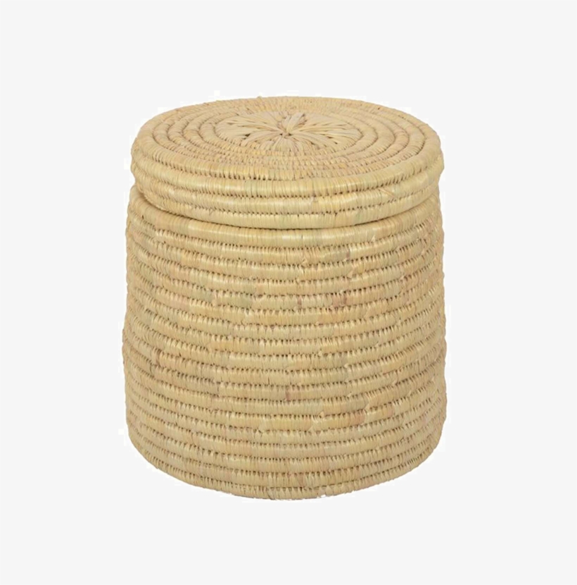 Beige Handwoven Laundry Basket - Coffee Table, transparent png download