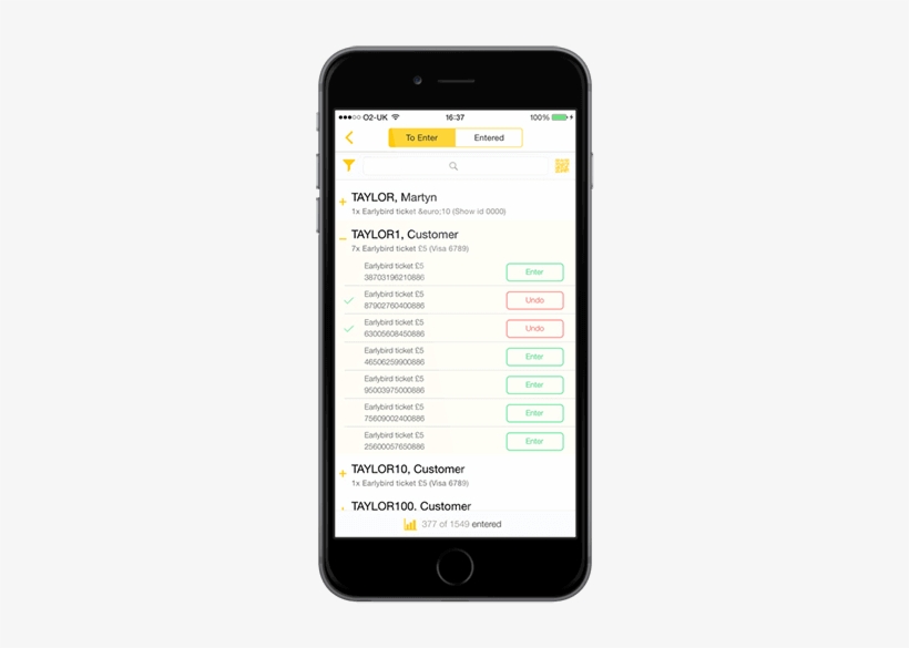 List Of Customer Tickets On The Rapidscan App - Reservation Confirmation Text Message, transparent png download