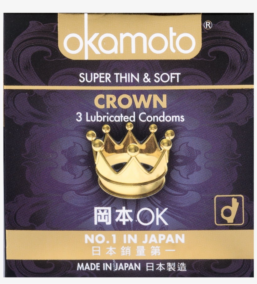 Okamoto Crown Condoms 3's, transparent png download
