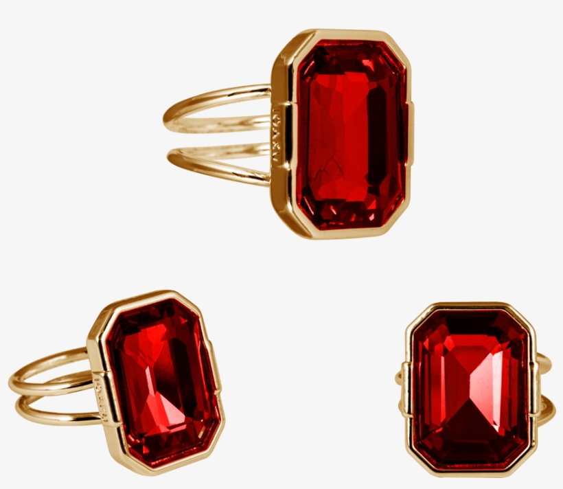 Ioaku Legacy Ring Gold Red - Ruby, transparent png download
