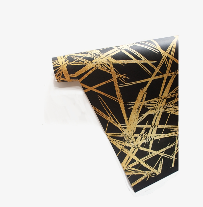 Gold Strokes Wrapping Sheets - Triangle, transparent png download