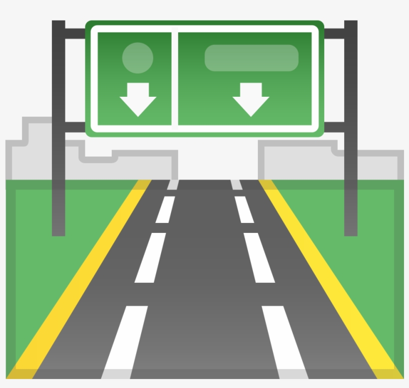 Motorway Icon - Emoji Estrada, transparent png download