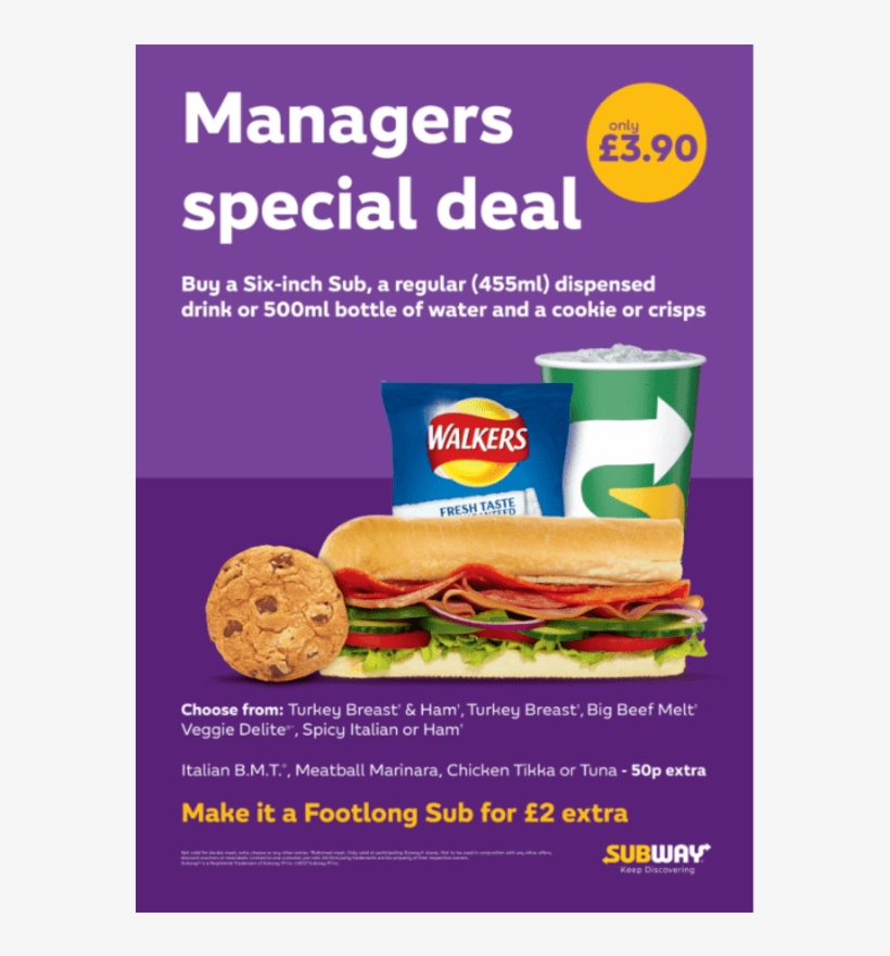 Subway - Flyer, transparent png download