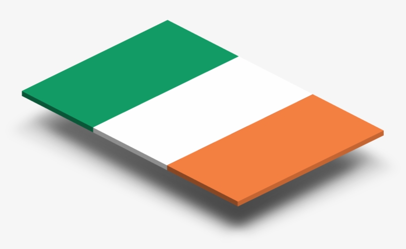 Ireland Flag In Rich Quality Definition - Paper, transparent png download