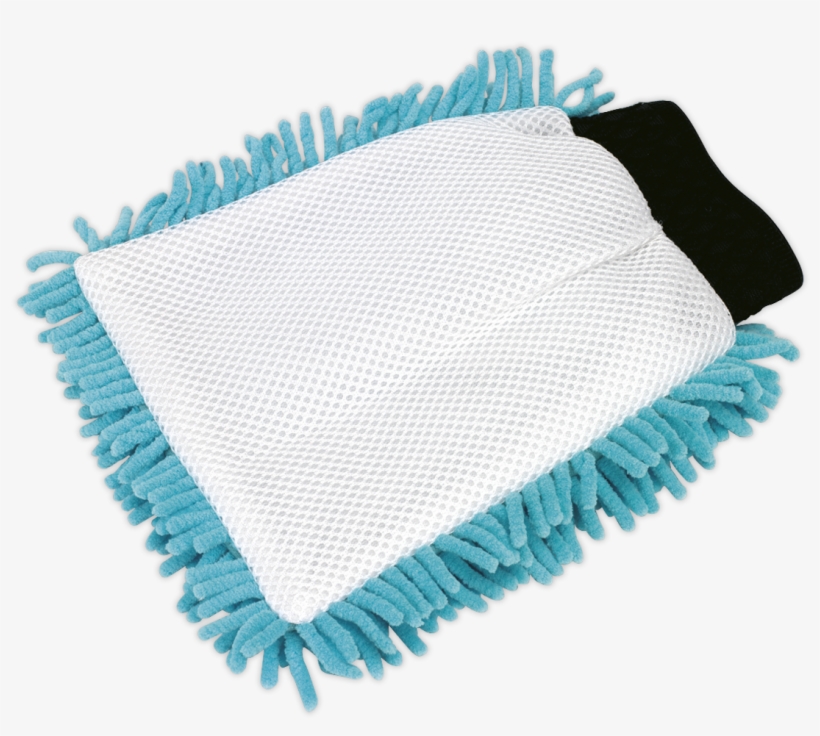 Cc77 Sealey Tools Shaggy Microfibre Mitt 2 In 1 [cleaning - Wool, transparent png download