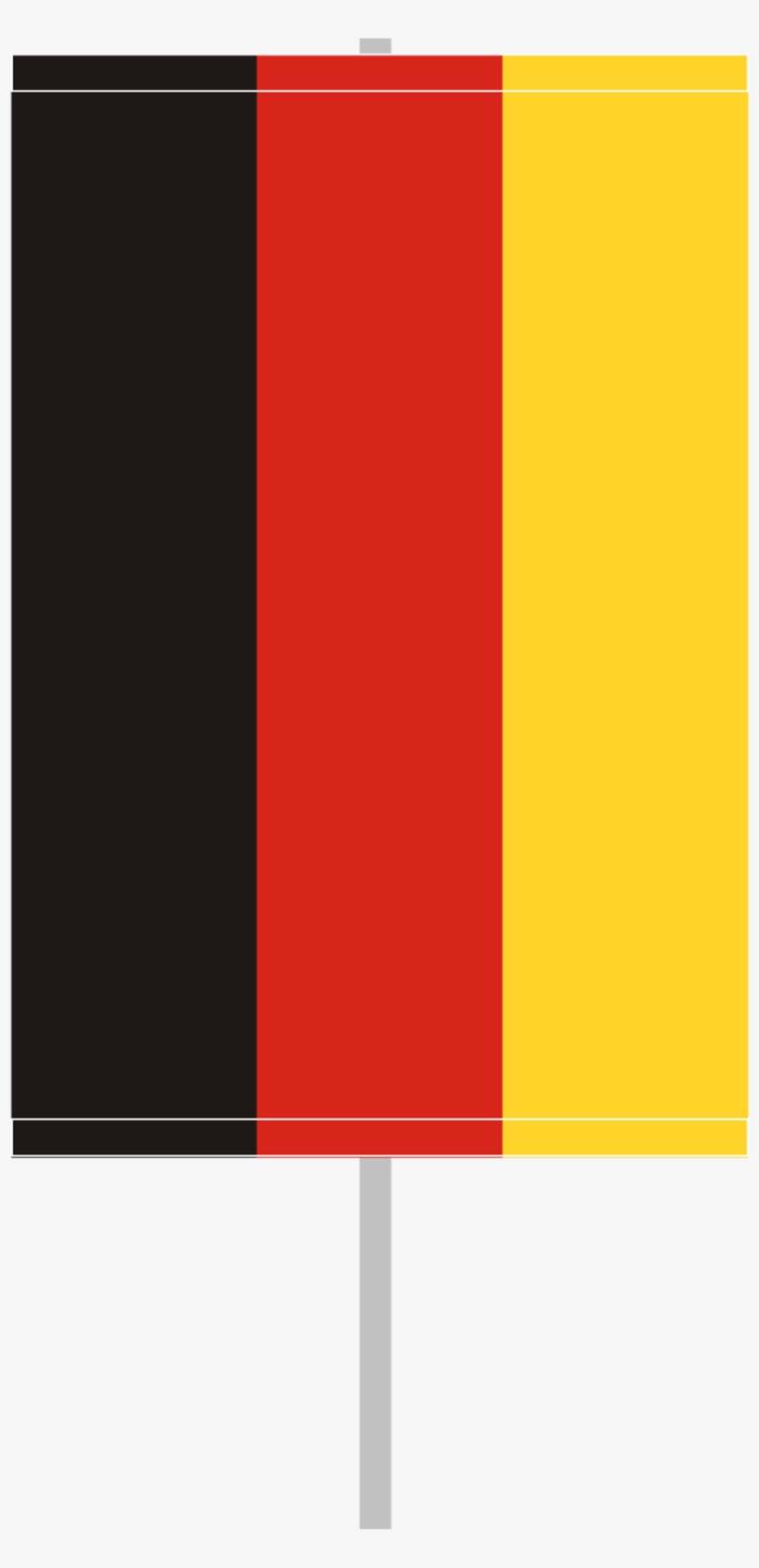 Vertical Flag With Flagpole - German Flag Pole Vertical, transparent png download